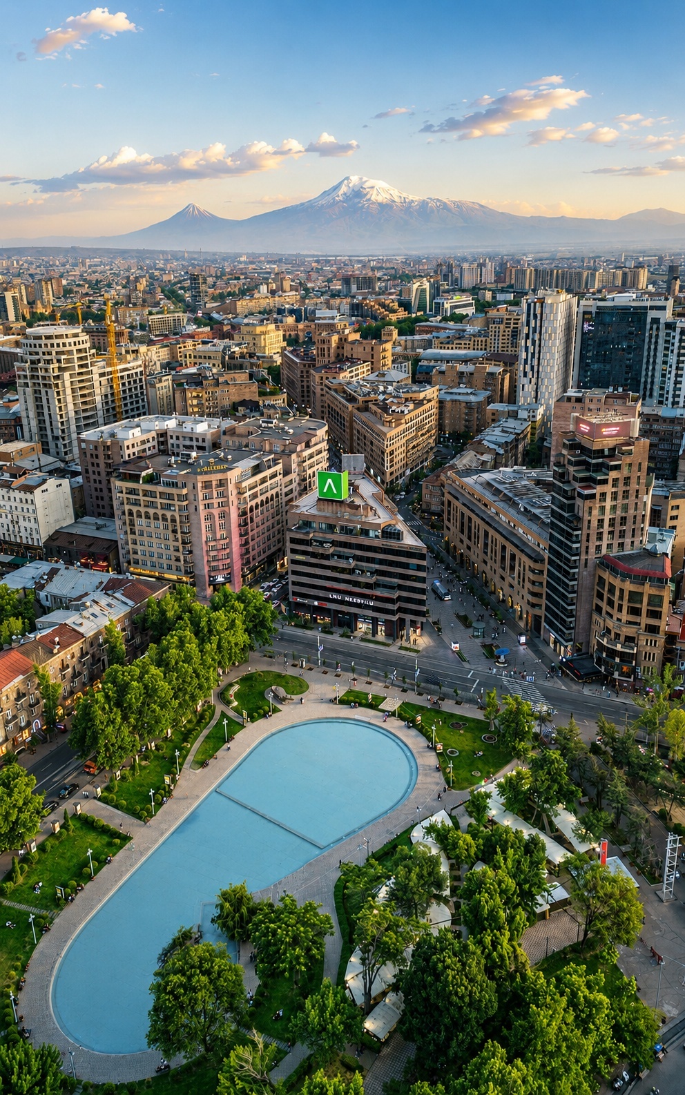 نمای هوایی Kentron ایروان